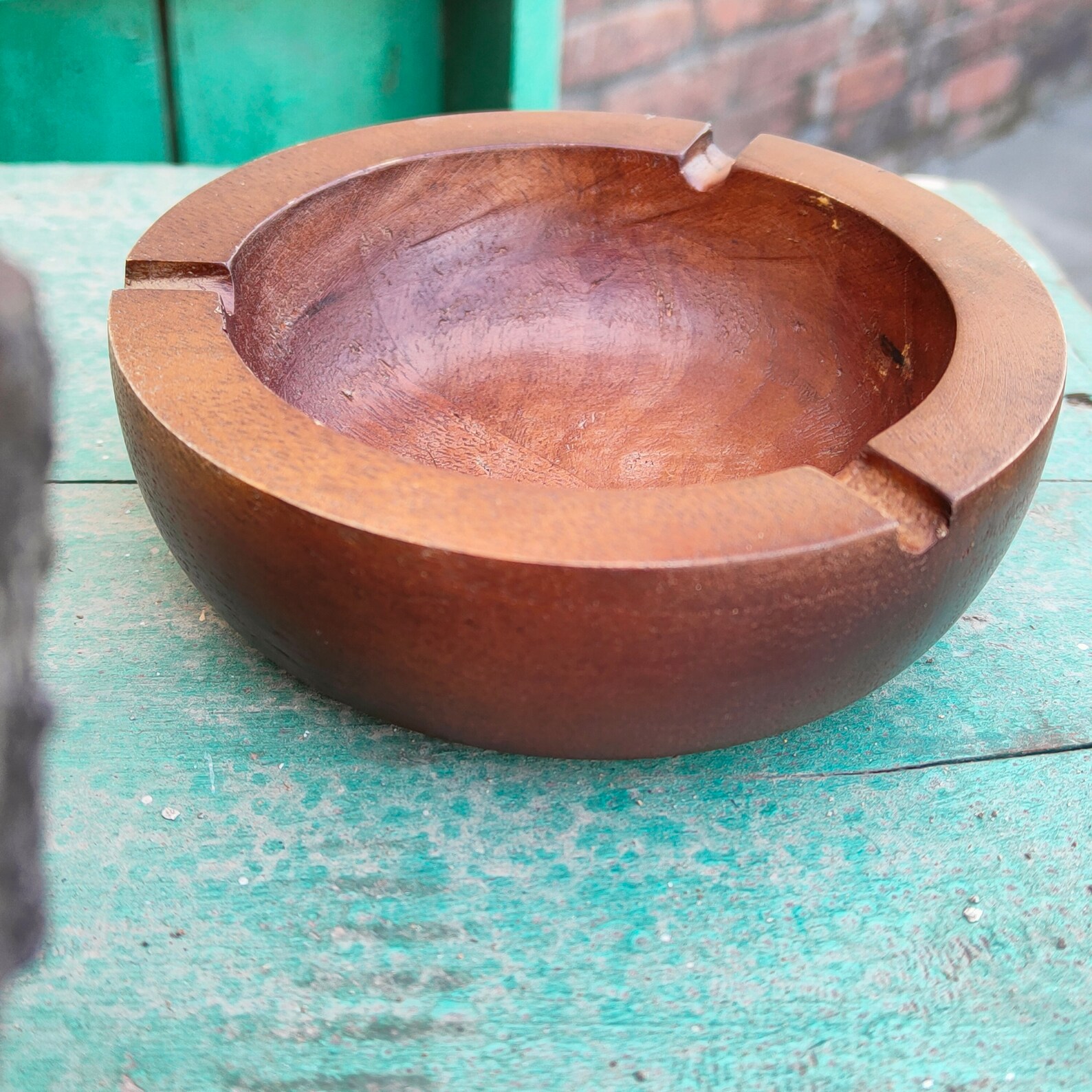 Wooden Ashtray Handmade Real Wood Gift for Smokers Durable Etsy