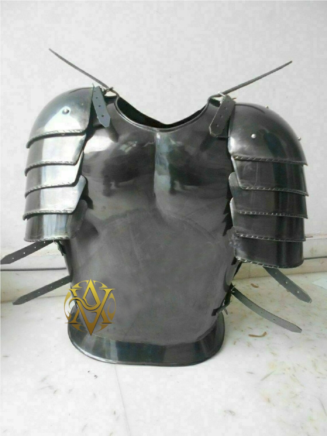 Steel Chest Armour Shield Wearable Muscle Jacket Size Etsy UK