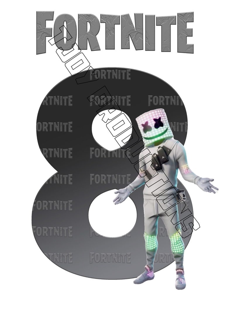 Printable 8th Birthday Fortnight Cake Topper Digital - Etsy