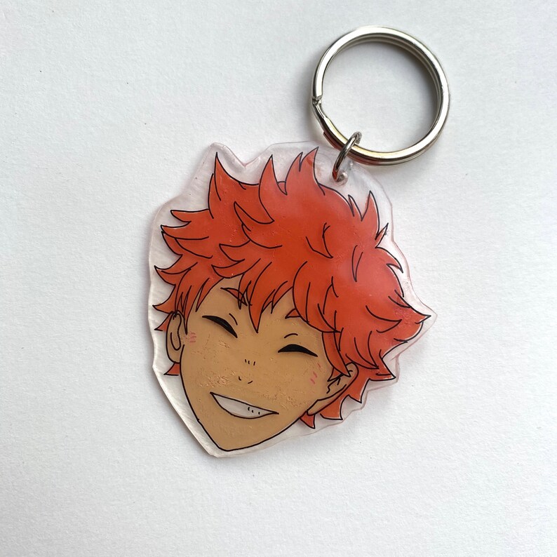 Customizable haikyuu keychains hinata kageyama nishinoya | Etsy