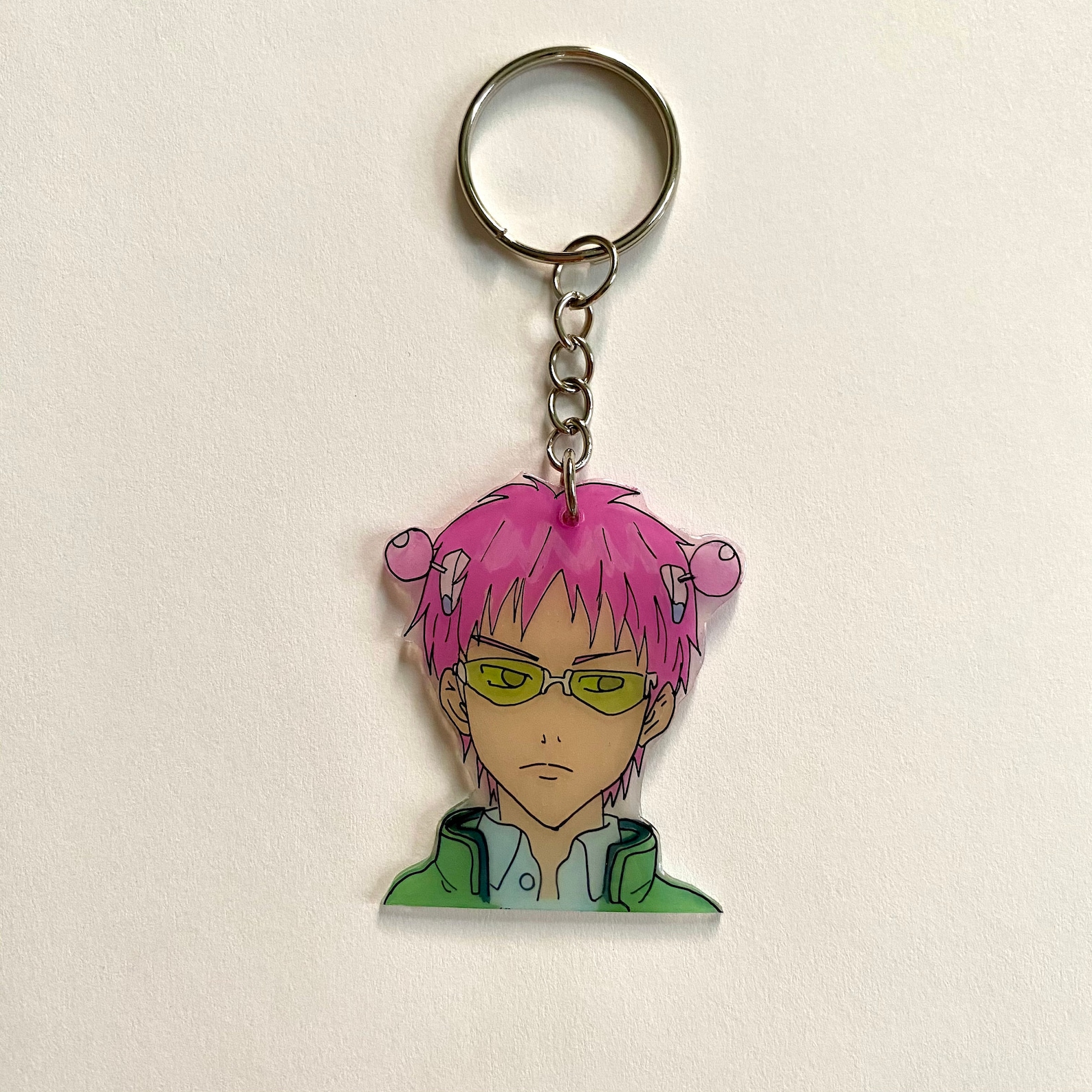 Saiki k keychain anime keychain manga cute trendy Etsy