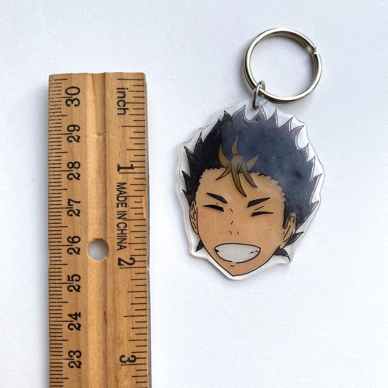 Customizable haikyuu keychains hinata kageyama nishinoya | Etsy