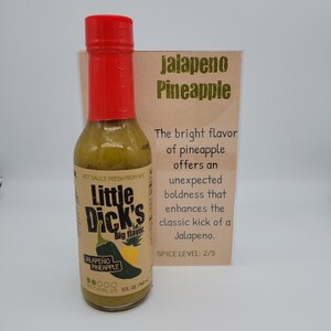 Little Dick's Jalapeño Pineapple Hot Sauce Small Batch image 2