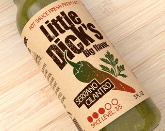 Little Dick's Serrano Cilantro Sauce -  Small Batch