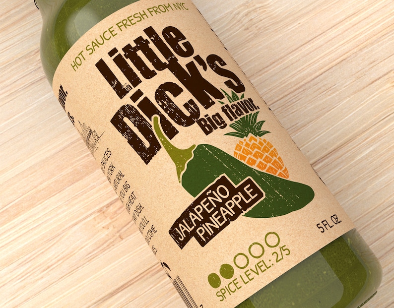 Little Dick's Jalapeño Pineapple Hot Sauce Small Batch image 1