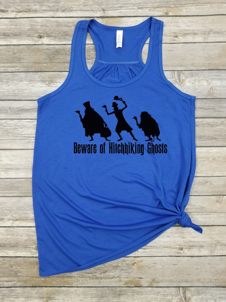 999 Happy Haunts. foolish mortal haunted mansion Halloween Beware of Hitchhiking Ghosts Halloween shirt Racerback Tank vacation tank