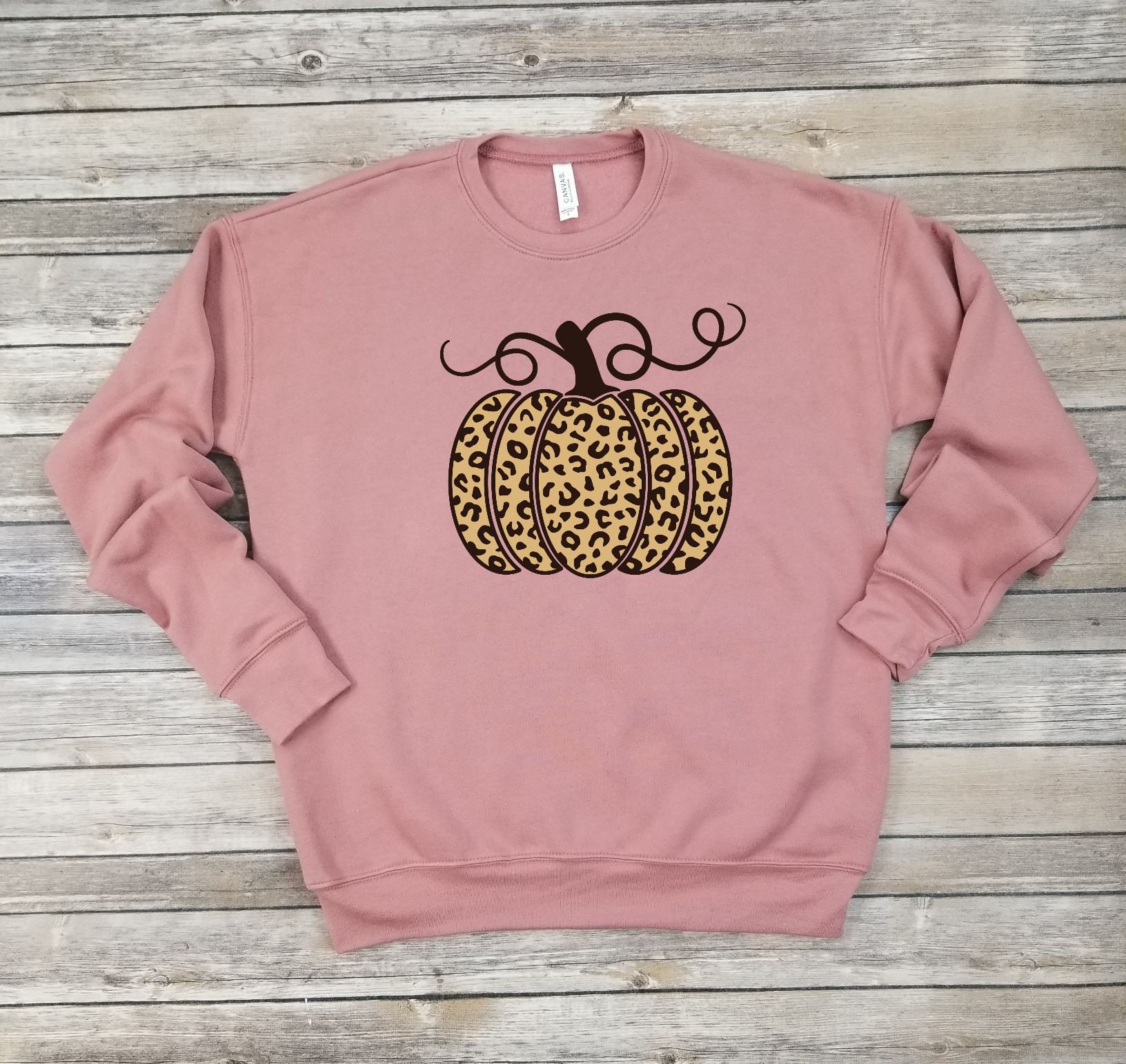 Cheetah Pumpkin Sweatshirt Cheetah Pumpkin sweater Etsy