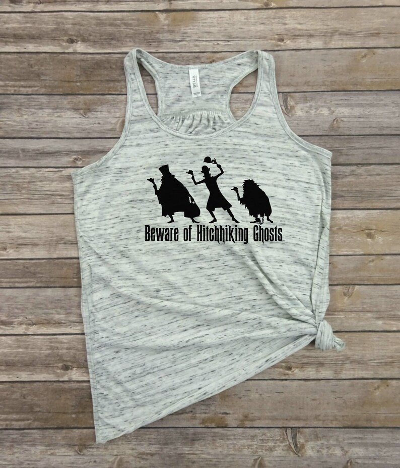 999 Happy Haunts. foolish mortal haunted mansion Halloween Beware of Hitchhiking Ghosts Halloween shirt Racerback Tank vacation tank