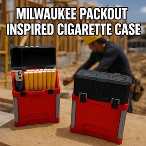 Milwaukee Packout Inspired Cigarette Case | The Original | 3D Printed Cigarette Case | Father's Day Gift