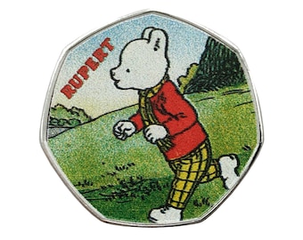 Rupert Bear Commemorative Coin ( .999 Silver Plated ) 100 Year Anniversary
