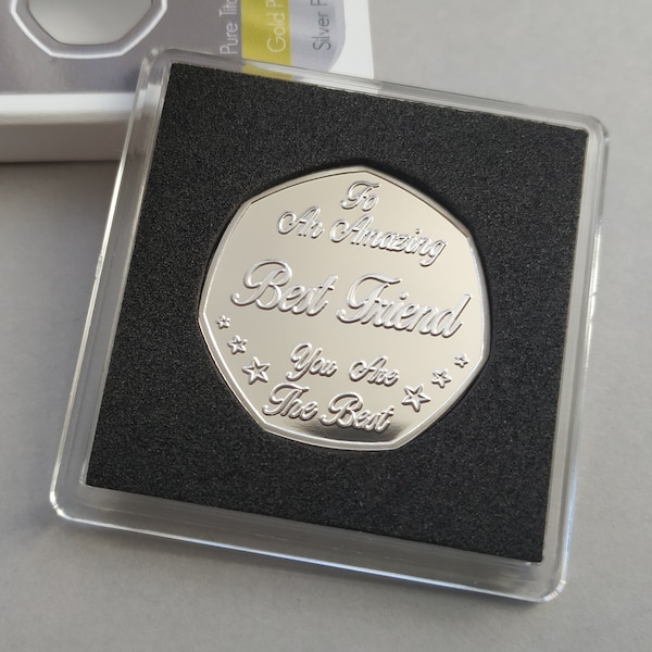 To An Amazing Best Friend... Happy Birthday ( Silver Plated Coin )