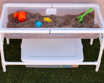 DIGITAL Large Sensory Table/Sand table with storage Plan DIY PVC | Mud Kitchen for Outdoor Activity | Preschool & Kindergarten Homeschool