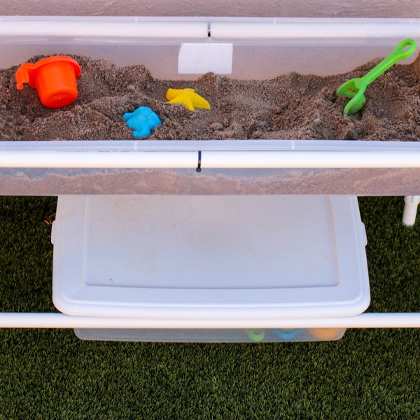 DIGITAL Large Sensory Table/Sand table with storage Plan DIY PVC | Mud Kitchen for Outdoor Activity | Preschool & Kindergarten Homeschool