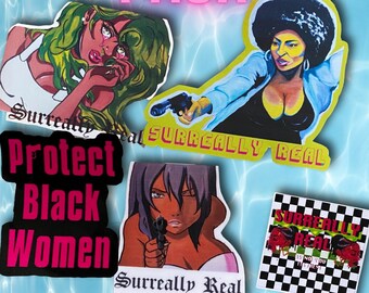 PROTECT BLACK WOMEN Sticker Pack