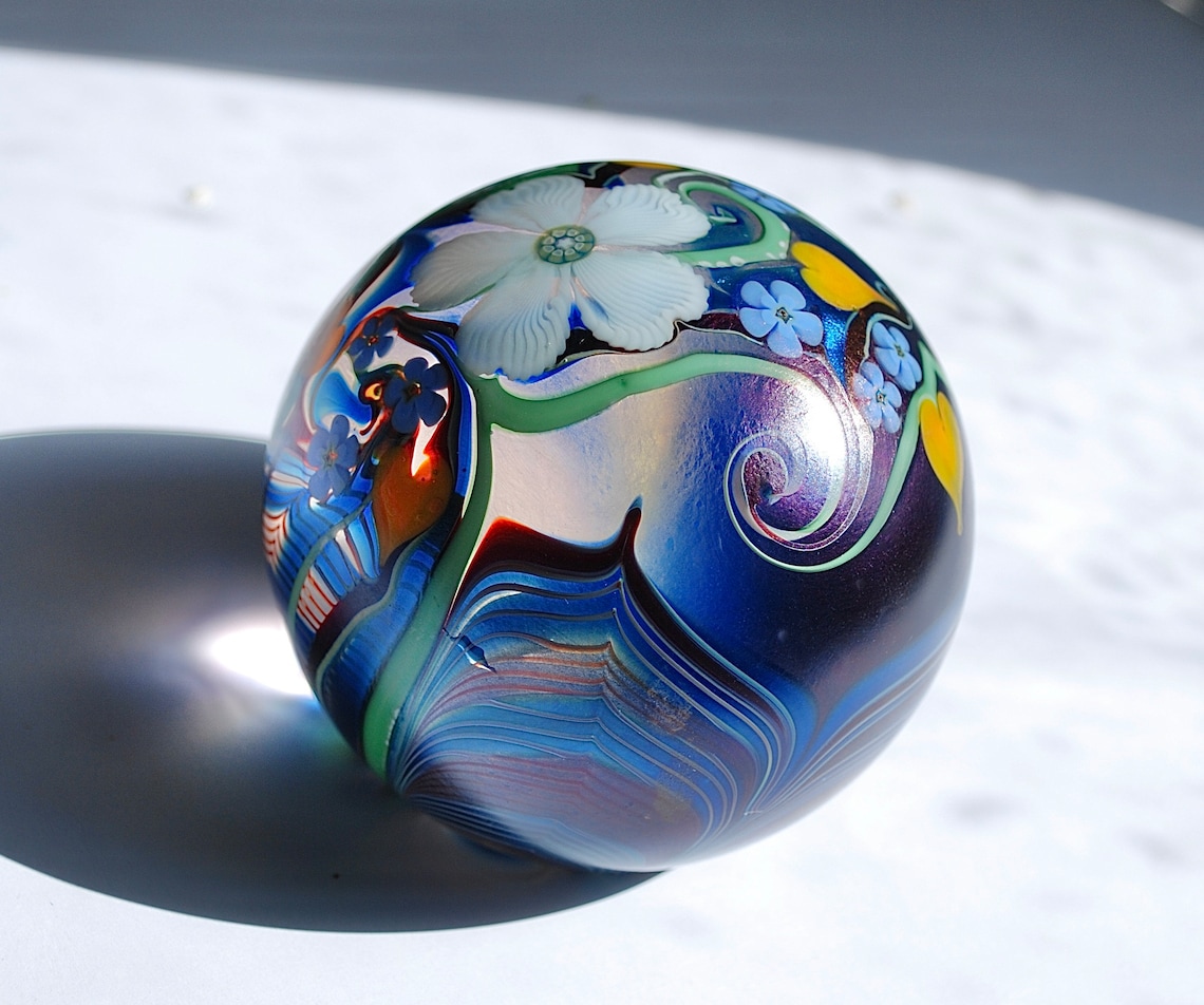 Very Rare Large Paperweight by Prestigious American Company Orient