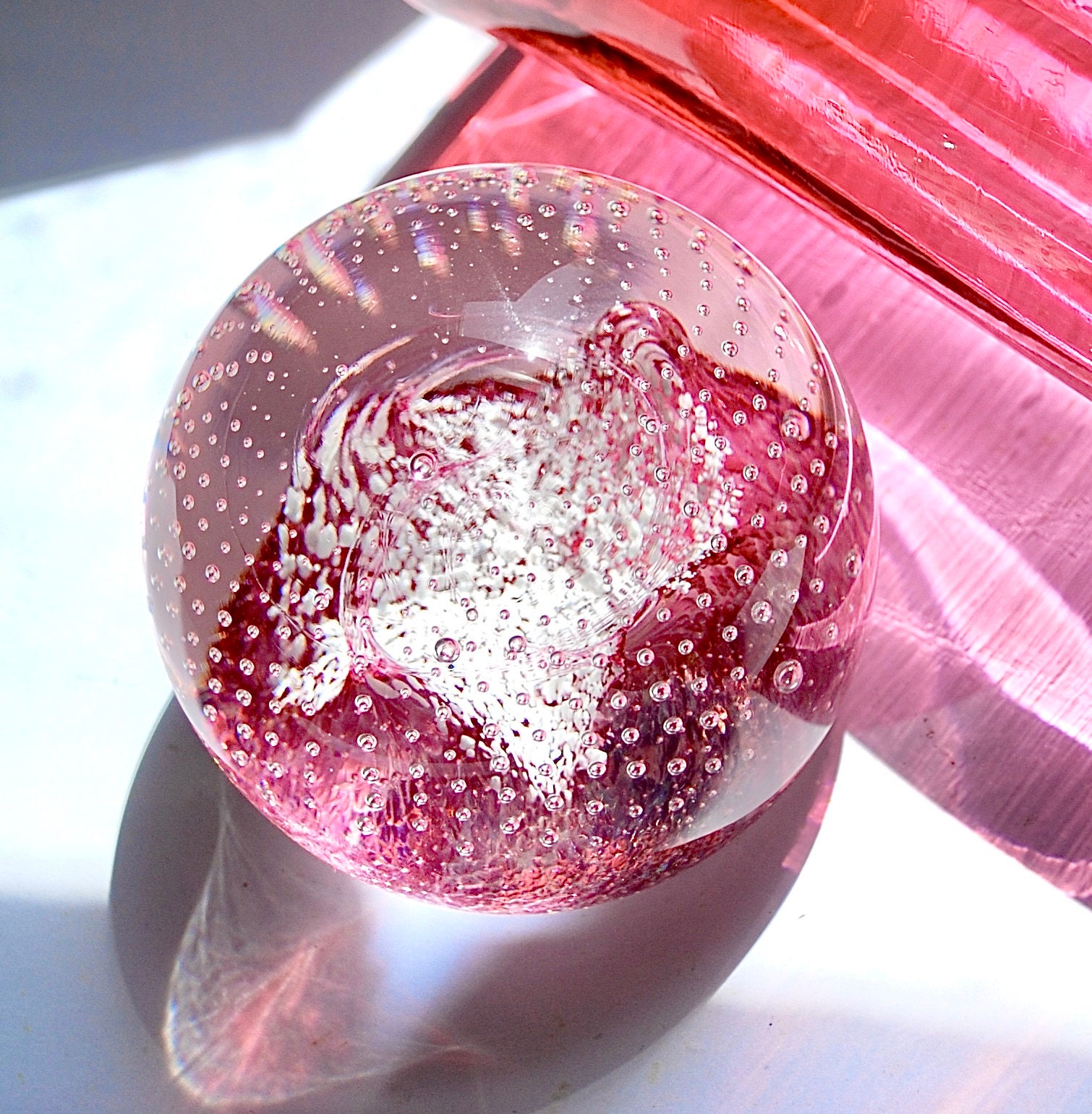 Large Vintage Caithness Paperweight With an Extraordinary Etsy