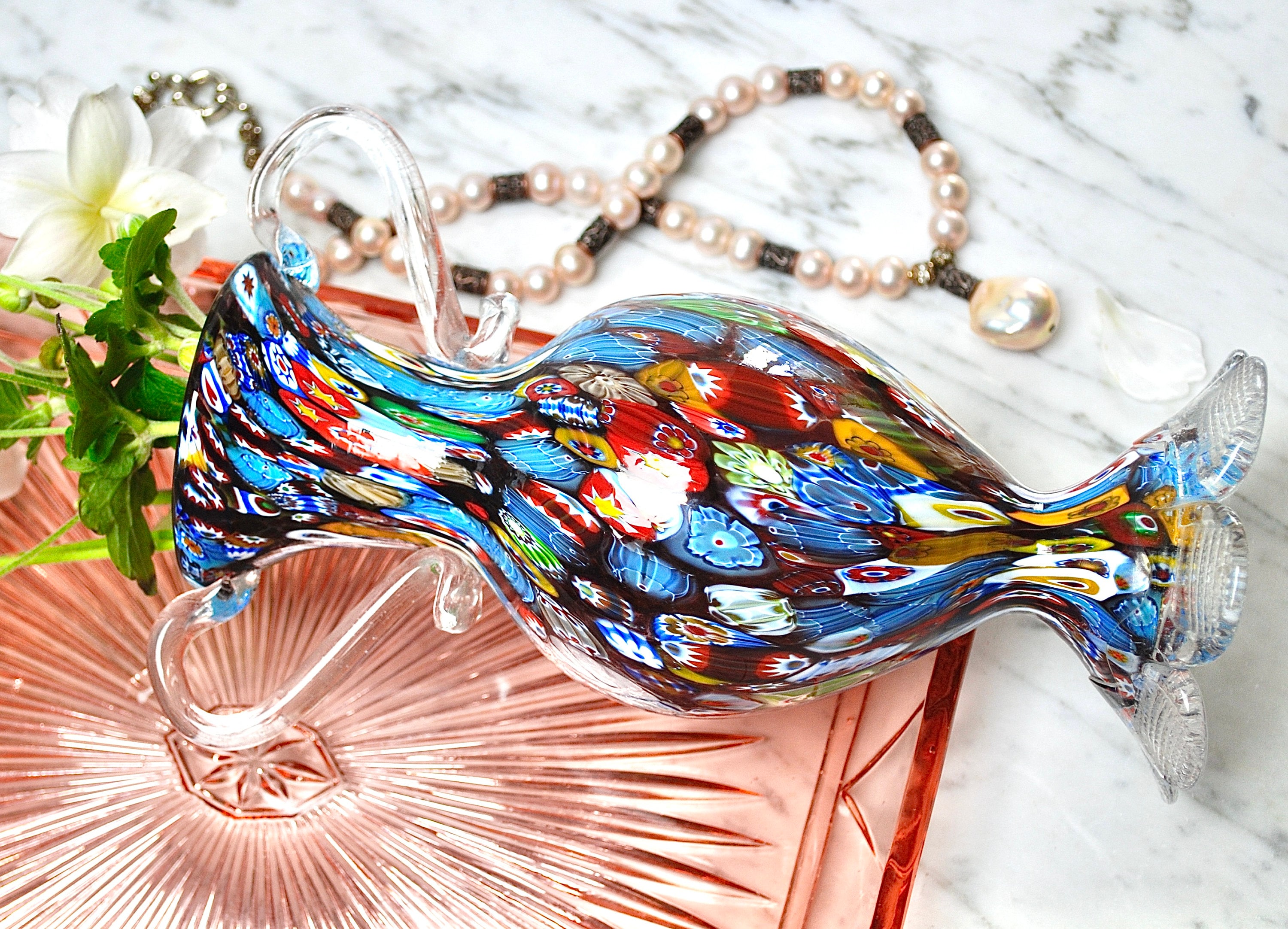 Antique Murano Glass Vase - Etsy Israel