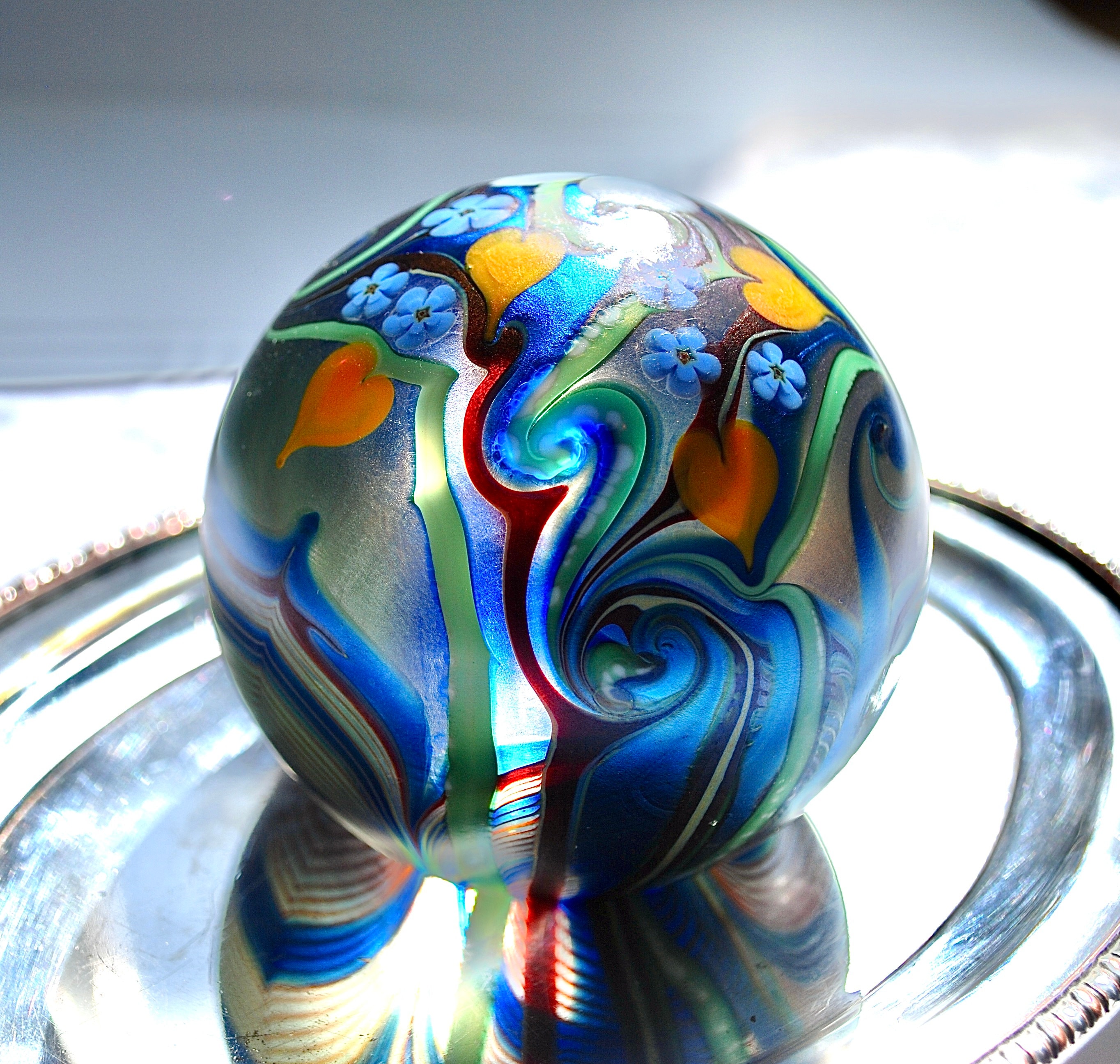 Very Rare Large Paperweight by Prestigious American Company Orient
