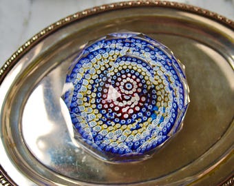 Rare Whitefriars exquisite crystal paperweight made in 20th century