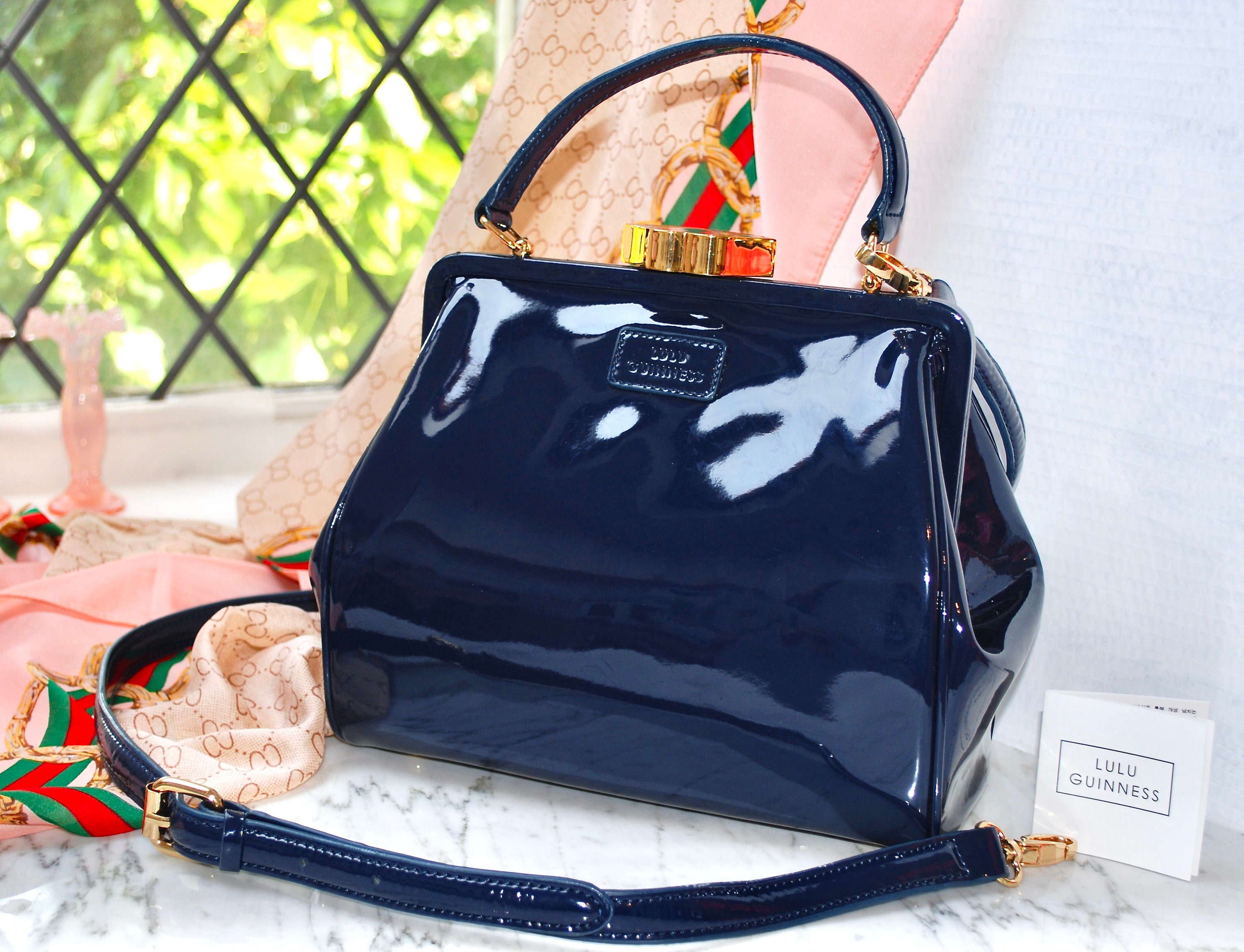 Navy patent handbags sale new arrivals