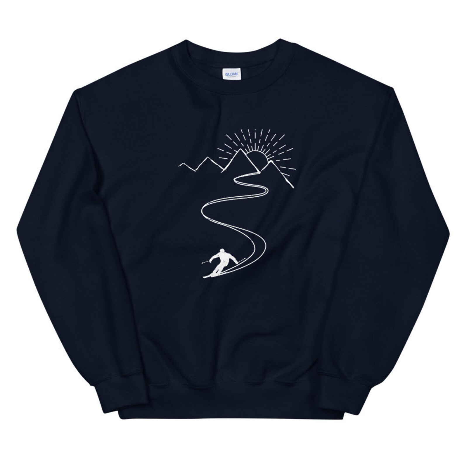 Skiing Unisex Sweatshirt Skiing Crewneck Sweater Ski Etsy