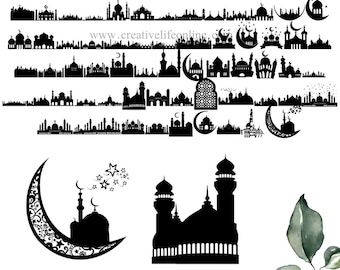 Masjid svg- Islamic svg -Mosque SVG- Islamic Digital downloads-Islamic Decoration svg-prayer niche (Mihrab) svg