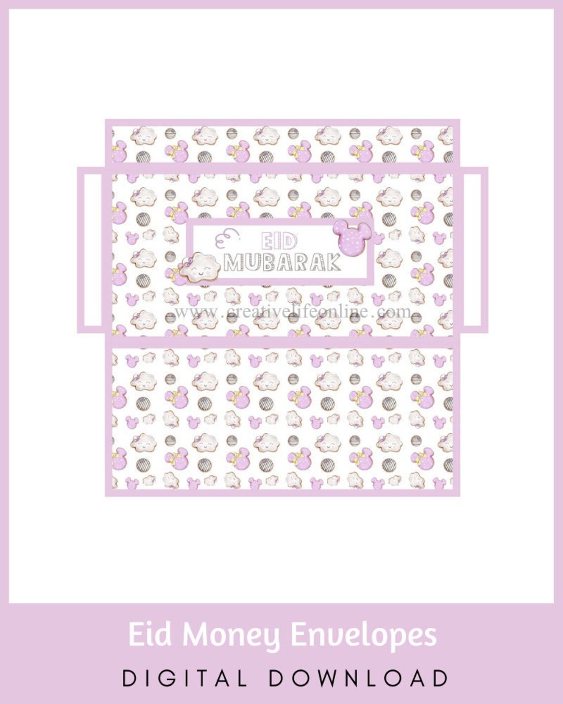 Eid Money Envelope Printable Eid Envelope Template Eidi Etsy