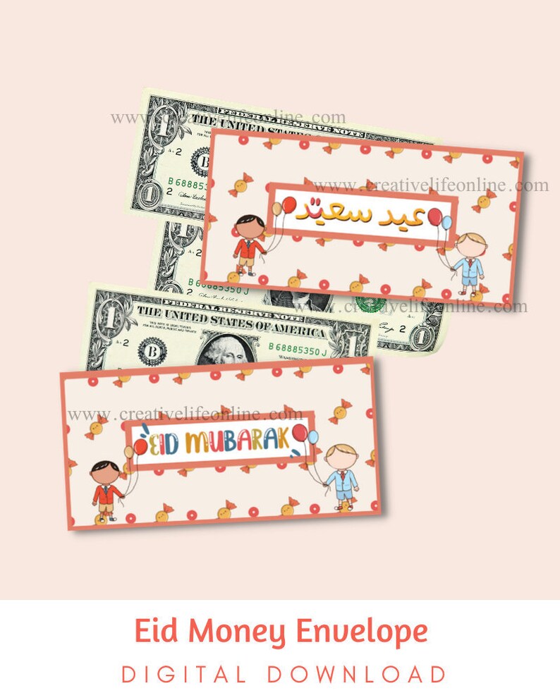 Eid Money Envelope Printable Eid Envelope Template Eidi Envelope
