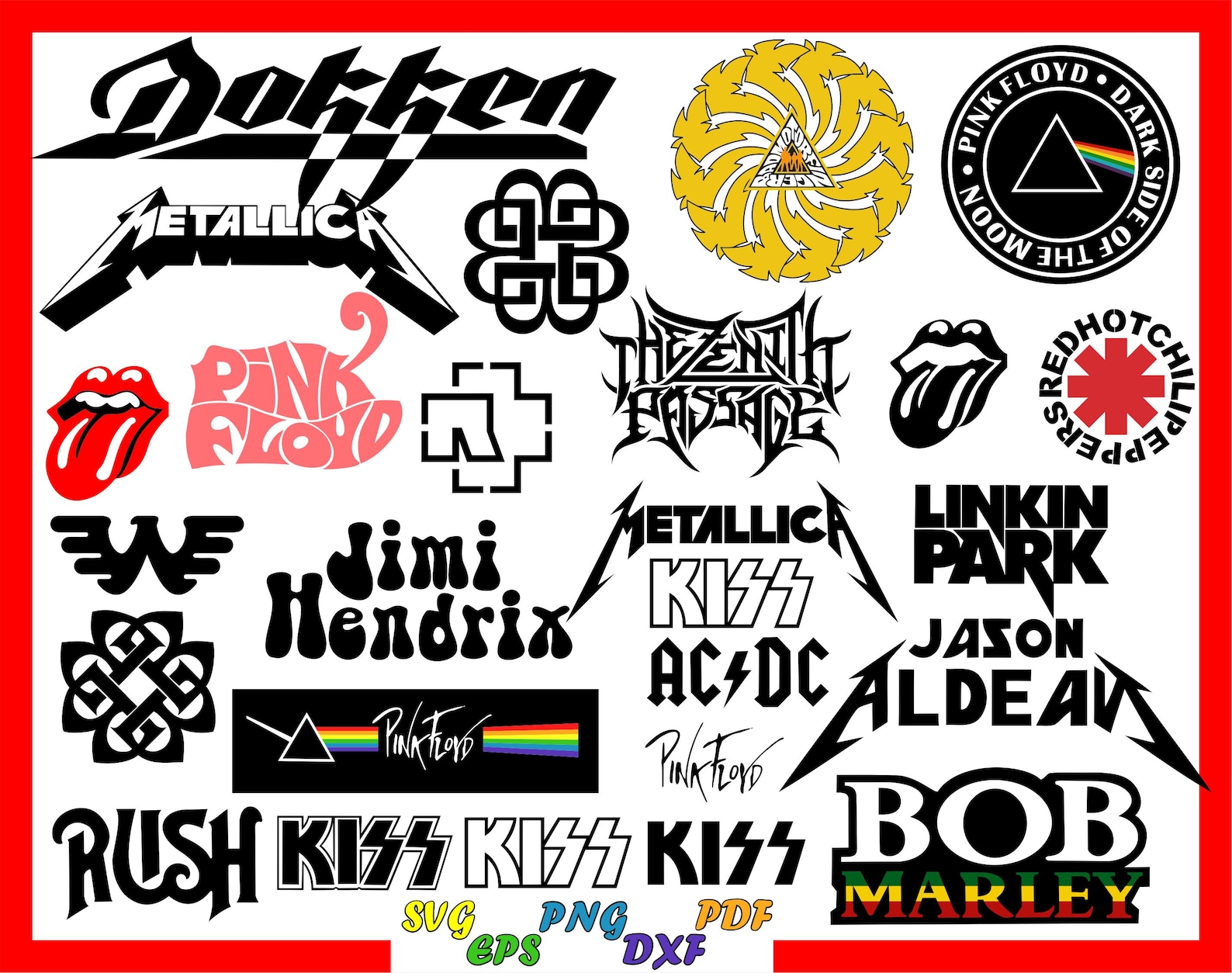 Rock Band SVG Rock Band for Cricut Metal Band SVG. Rock Band Etsy