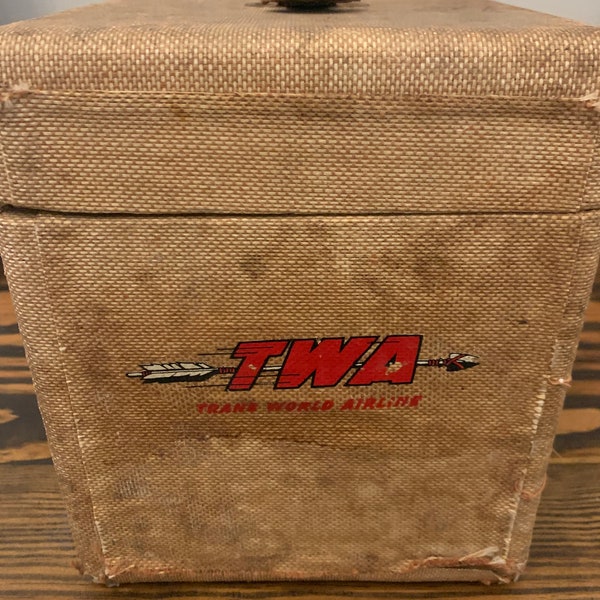 Vintage TWA Flight Attendant Makeup Case