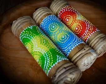 Small Handmade Balinese Bamboo Rainstick