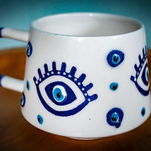 Handmade Turkish Evil Eye Mug
