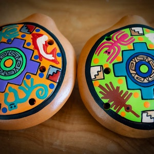 Hand Painted Nazca Ocarina
