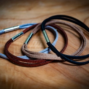 Unisex Suede Leather Double Strand Bracelet