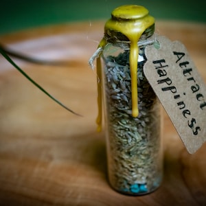 Handmade Intention Jar for Attracting Happiness