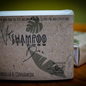 Handmade Vegan Hair/Dreadlock Shampoo Bar - Apple, Vanilla and Cinnamon