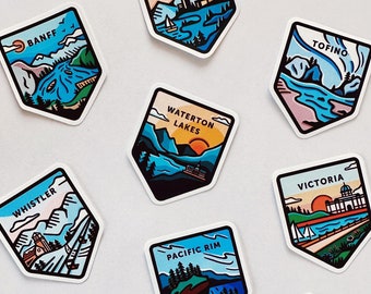 Canada National Park & District Stickers