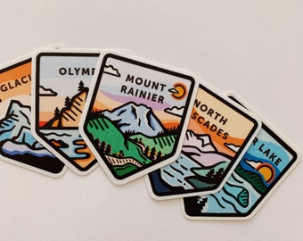 PNW National Park Stickers