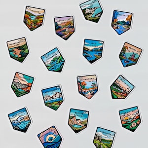 United Kingdom National Park & District Stickers