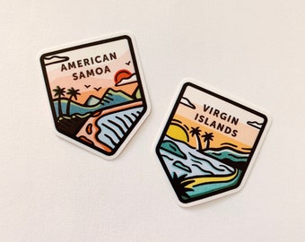 USA Islands National Park Stickers