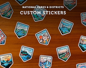 Custom National Parks & Districts Stickers