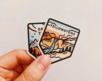 Wyoming National Park Stickers