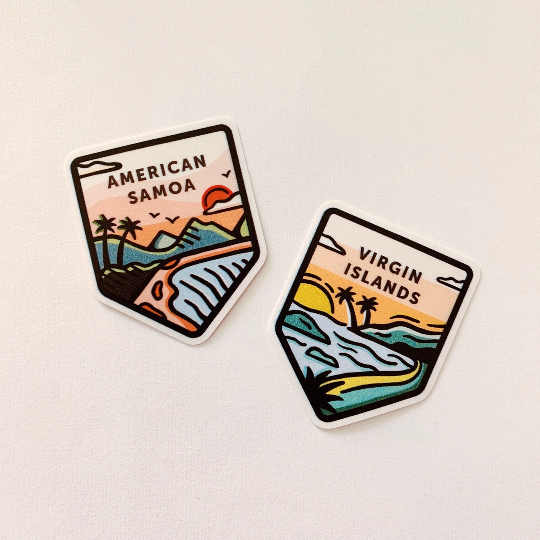 USA Islands National Park Stickers - Etsy