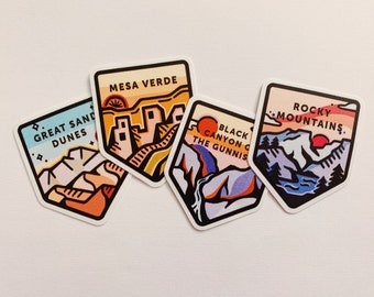 Colorado National Park Stickers