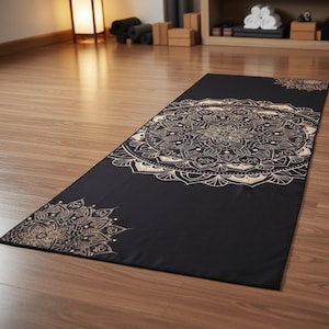 Toalla de yoga antideslizante de 61 x 182 cm, de microfibra, con agarre de silicona, absorbente para gimnasio, pilates y viajes.
