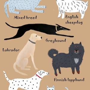 Pack de 4 cartes de cartes de vœux Pour amis fidèles / Cartes de vœux pour chiens
