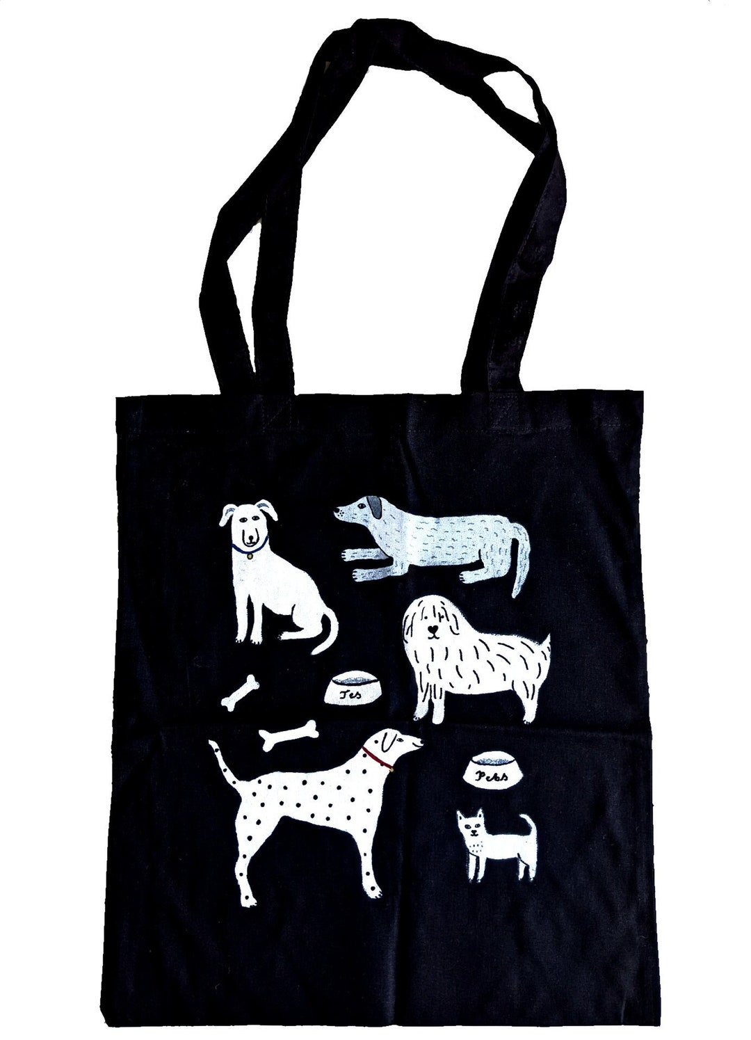 Dog Tote Bag / Dog Shoulder Bag / Dog Shopping Bag / Dog Lover Gift Etsy