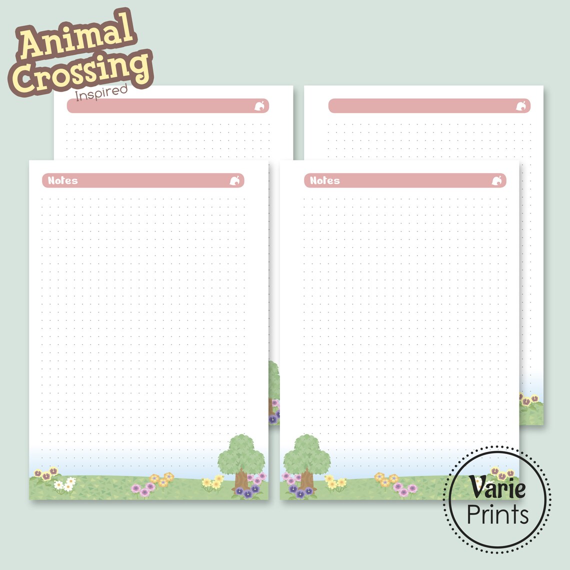 Animal Crossing Inspired Printable Planner Inserts PLANNING BUNDLE. A5 ...