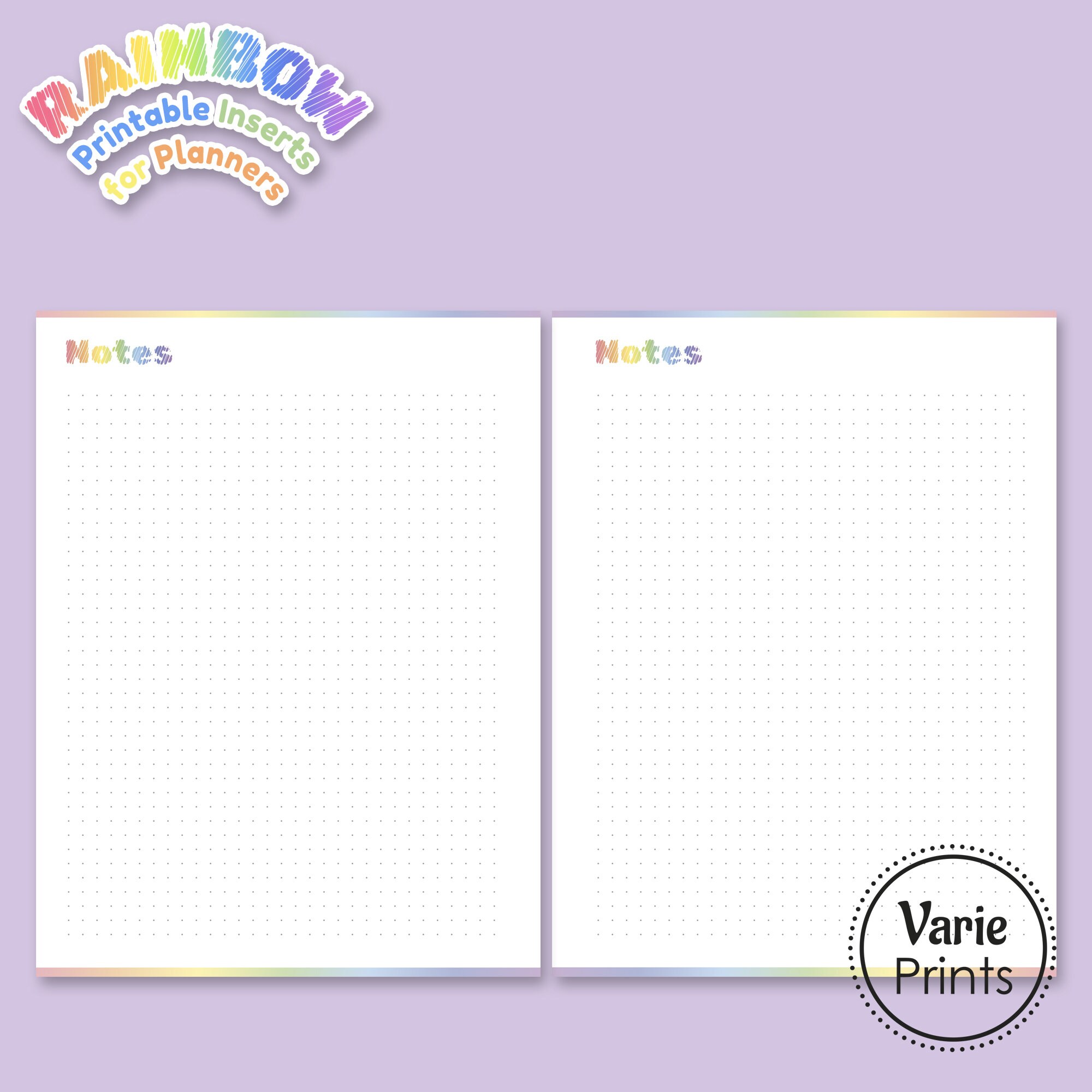 Rainbow Colors Printable Planner Inserts MISCELANEA BUNDLE Etsy Rainbow Colors Printable Planner Inserts MISCELANEA BUNDLE Etsy
