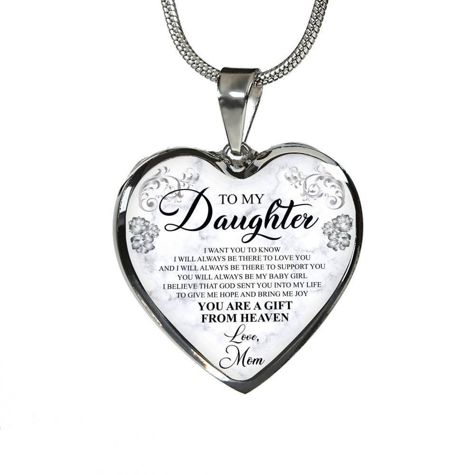 To My Daughter Pendant Daughter Gift From Mom Gift for - Etsy